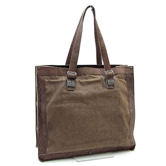 Vivienne Westwood Tote bag Orb Brown Black Woman Authentic Used Y2425 - Picture 1 of 5